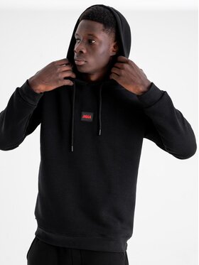 Jigga Wear Jigga Wear Bluza Bluza Z Kapturem Męska Czarna Jigga Wear Badge M Czarny Regular Fit