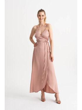 ROSE AVENUE ROSE AVENUE Sukienka koktajlowa S1 Różowy Regular Fit