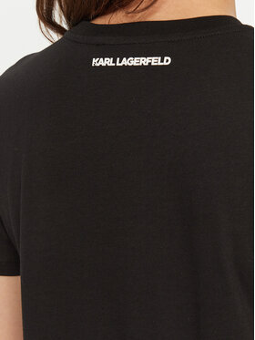 KARL LAGERFELD T-shirt A1W17131 Crna Regular Fit