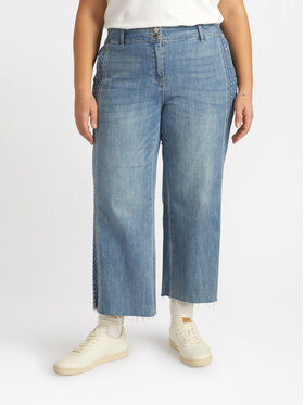 Fiorella Rubino Fiorella Rubino Jeansy P552T004707N004 Turkusowy Cropp Fit