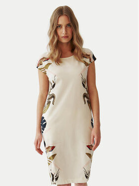 Tatuum Tatuum Rochie de zi Koka 1 T2407.207 Écru Regular Fit