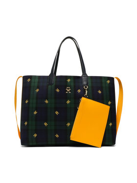 Tommy Hilfiger Tommy Hilfiger Geantă Iconic Tommy Tote Bw AW0AW14368 Bleumarin