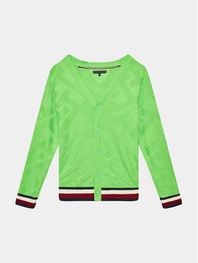 Tommy Hilfiger Tommy Hilfiger Cardigan KB0KB08220 D Verde Regular Fit
