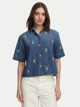 Tommy Hilfiger Tommy Hilfiger džínsová košeľa WW0WW50624 Modrá Relaxed Fit