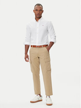 Tommy Jeans Tommy Jeans Πουκάμισο Oxford DM0DM09594 Λευκό Slim Fit