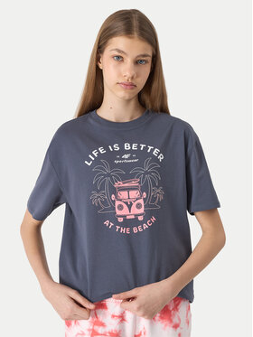 4F 4F Футболка 4FJWSS24TTSHF1146 Сірий Loose Fit