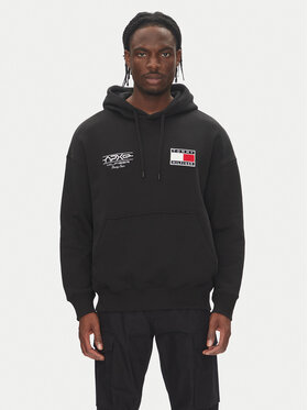 Tommy Hilfiger Tommy Hilfiger Majica dugih rukava F1 Movie MW0MW41386 Crna Regular Fit