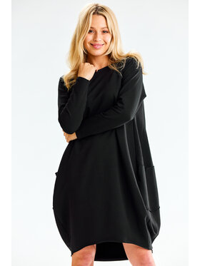 Infinite You Infinite You Vestito di maglia M329 Nero Basic Fit