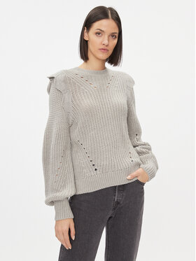 Vila Vila Sweter Norila 14090231 Szary Regular Fit