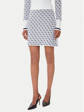 Guess Guess Tiesus sijonas W5BD81 Z3JD2 Écru Slim Fit