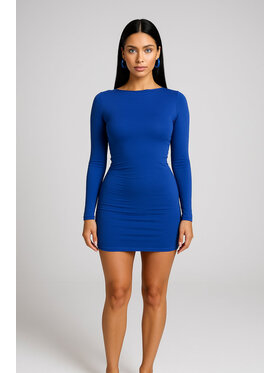 Nudyess Nudyess Vestito di maglia Sharon mini Blu Fitted Fit