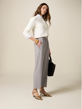 Oltre Oltre Pantaloni di tessuto P000J002448N013 Grigio Boy Fit