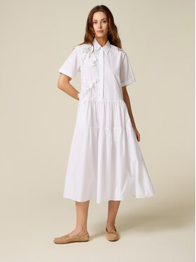 Oltre Oltre Abito da sera 7006J000870N011 Bianco A-Line Fit
