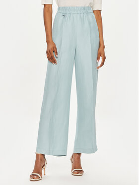 Marella Marella Bavlnené nohavice Papiro 2413131085 Modrá Relaxed Fit
