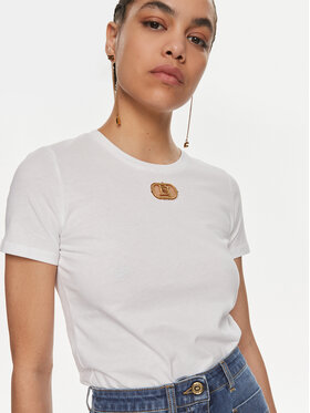 Elisabetta Franchi T-shirt MA-52N-41E2-V180 Bijela Regular Fit