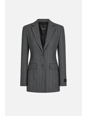 PINKO PINKO Marynarka Gilia Szary Tailored Fit
