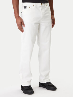 Versace Jeans Couture Versace Jeans Couture Jeans hlače 80GAB5RE CEWCA Bela Straight Fit