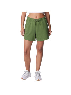 Columbia Columbia Szorty sportowe Columbia Trek French Terry Wmns Shorts Zielony Regular Fit