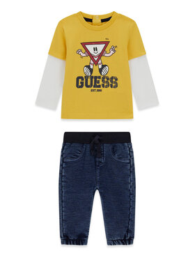Guess Guess Σετ μπλουζάκι και παντελόνι I6YG04 K3973 Κίτρινο Regular Fit