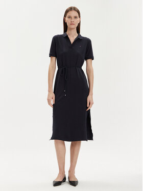 Tommy Hilfiger Tommy Hilfiger Kleid für den Alltag WW0WW41278 Dunkelblau Regular Fit