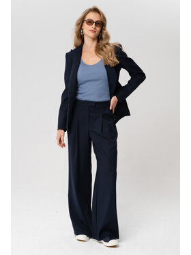 blue shadow blue shadow Spodnie materiałowe Frida Granatowy Regular Fit