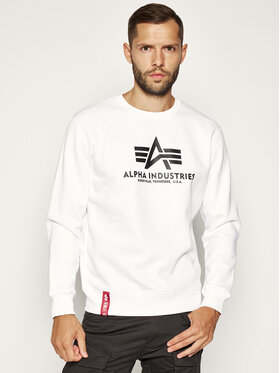 Alpha Industries Alpha Industries Mikina Basic 178302 Bílá Regular Fit