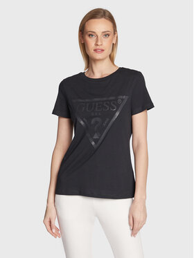 Guess Guess Póló Adele V2YI07 K8HM0 Fekete Regular Fit