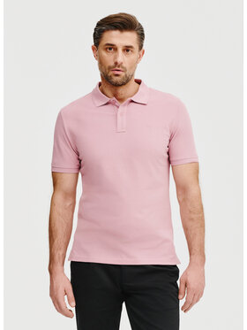 Pako Lorente Pako Lorente Polo P25SF-TX-003 Różowy Classic Fit