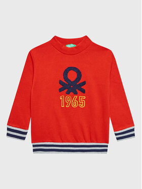 United Colors Of Benetton United Colors Of Benetton Felpa 3J68G104C Rosso Regular Fit