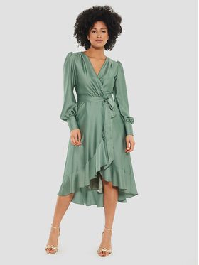 Swing Swing Koktel haljina 5AE05800 Zelena Regular Fit