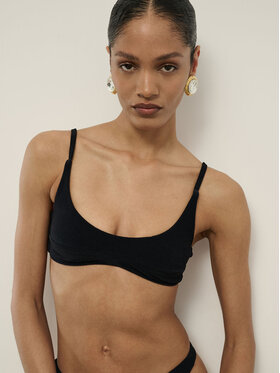 La Mania La Mania Top AURORA Czarny Classic Fit