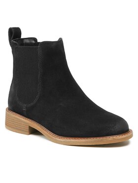 Clarks Clarks Členková obuv s elastickým prvkom Cologne Arlo 2 261747684 Čierna