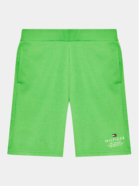 Tommy Hilfiger Tommy Hilfiger Športové kraťasy KB0KB08115 D Zelená Regular Fit