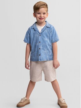 minoti minoti Koszula 29SHIRT200 Granatowy Regular Fit