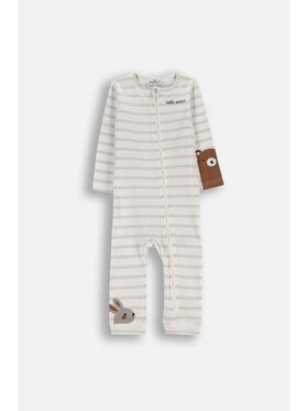 Coccodrillo Coccodrillo Pajac WC6104201HUN-003 Kremowy Regular Fit