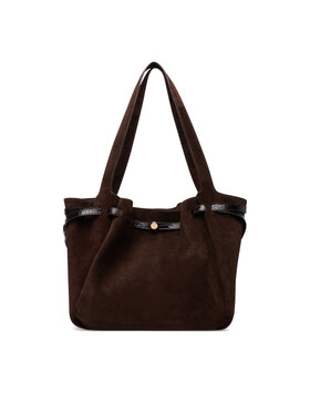Tory Burch Tory Burch Дамска чанта Romy Suede Tote 186348 Кафяв