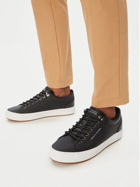 Tommy Hilfiger Tommy Hilfiger Αθλητικά Harlem Lth Vulc Cleat Winter FM0FM05950 Μαύρο