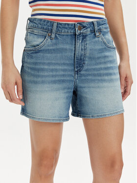 Wrangler Wrangler Kratke traperice 112351036 Plava Boyfriend Fit