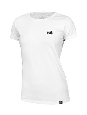 PITBULL PITBULL T-Shirt Koszulka damska Slim Fit Small Logo XL Biały Regular Fit
