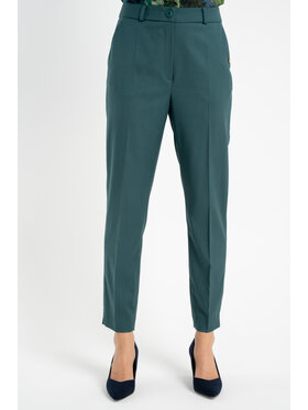CLICK CLICK Spodnie materiałowe 30-448 Zielony Fitted Fit