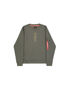 Alpha Industries Alpha Industries Bluza Alpha Reflective Print Sweatshirt Zielony Regular Fit