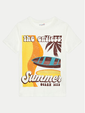 Coccodrillo Coccodrillo T-shirt WC4143205HBJ Écru Regular Fit