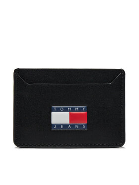 Tommy Jeans Tommy Jeans Etui za kreditne kartice Tjm Heritage Leather Cc Holder AM0AM12085 Crna