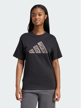 adidas adidas T-Shirt Animal Graphic Czarny Regular Fit