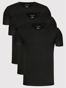Lacoste Lacoste Súprava 3 tričiek TH3321 Čierna Slim Fit