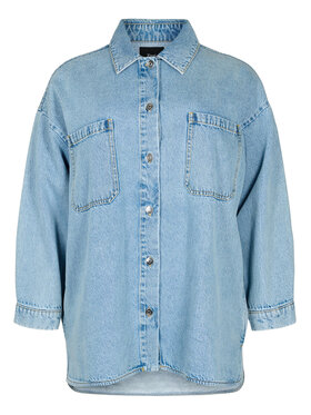 Zizzi Zizzi Jeans jakna J10960A Modra Loose Fit