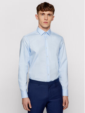 BOSS Boss Cămașă Jesse 50451092 Albastru celest Slim Fit
