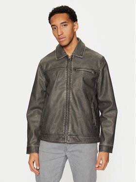 Brave Soul Brave Soul Яке от имитация на кожа MJK-DIVISIONPU Сив Regular Fit