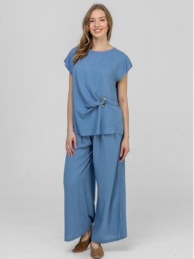 Perso Perso Sada halenka a kalhoty SET266168F Modrá Regular Fit