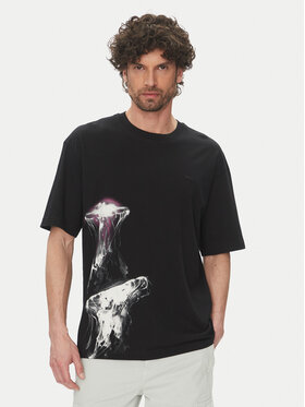 BOSS BOSS Póló Te_Jellyfish 50541099 Fekete Relaxed Fit